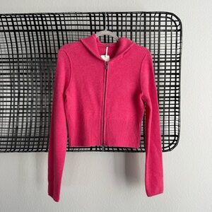 Free people Fran Cashmere Hoodie calypso pink